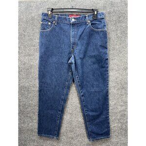 Vintage Levis 550 Jeans Womens 14S 34x29 Blue Classic Relaxed Fit Tapered Leg